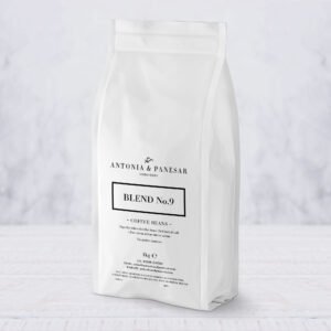 Blend No.9 Coffee Beans in 1kg white bag