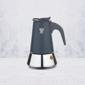 Pezzetti Steelexpress moka pot - 6 cup Shooting Ash